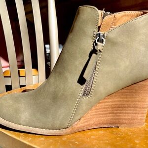 Olive Ankle Boots